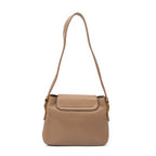 Bolso de Hombro 1973 con Solapa Cuero de Becerro Granulado Marrón