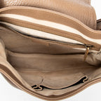 Bolso de Hombro 1973 con Solapa Cuero de Becerro Granulado Marrón