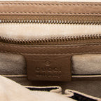 Bolso de Hombro 1973 con Solapa Cuero de Becerro Granulado Marrón