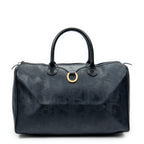 Travel Bag Vintage Medium Travel Boston Navy Maxi Diorissimo Coated Canvas