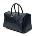 Travel Bag Vintage Medium Travel Boston Navy Maxi Diorissimo Coated Canvas