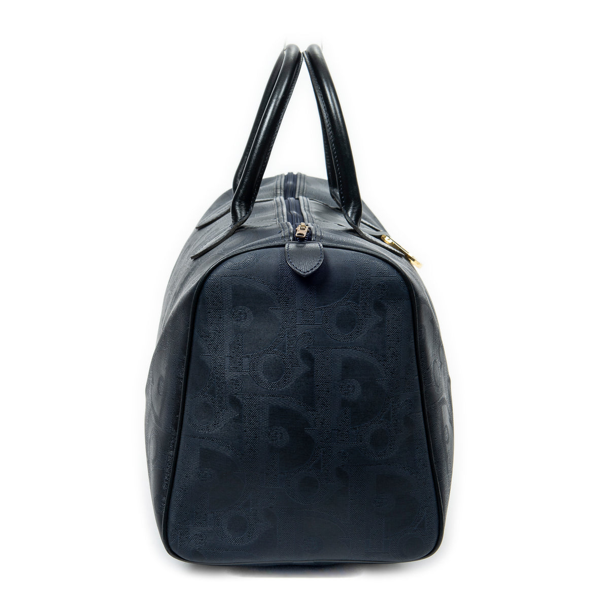 Travel Bag Vintage Medium Travel Boston Navy Maxi Diorissimo Coated Canvas