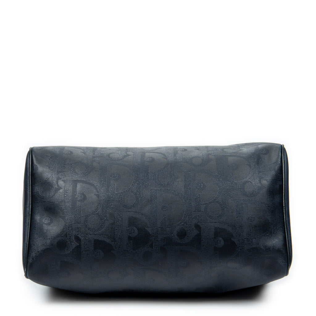 Travel Bag Vintage Medium Travel Boston Navy Maxi Diorissimo Coated Canvas