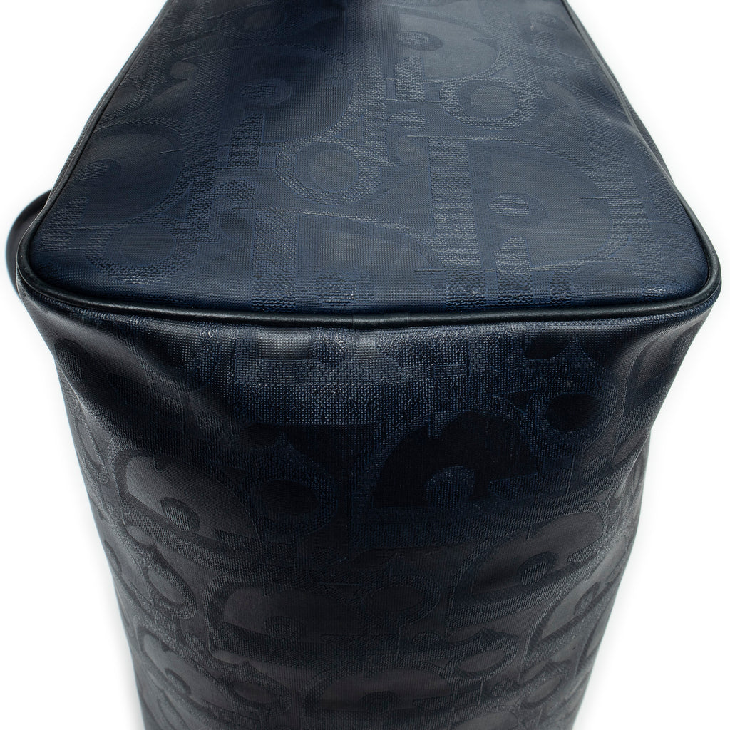 Travel Bag Vintage Medium Travel Boston Navy Maxi Diorissimo Coated Canvas