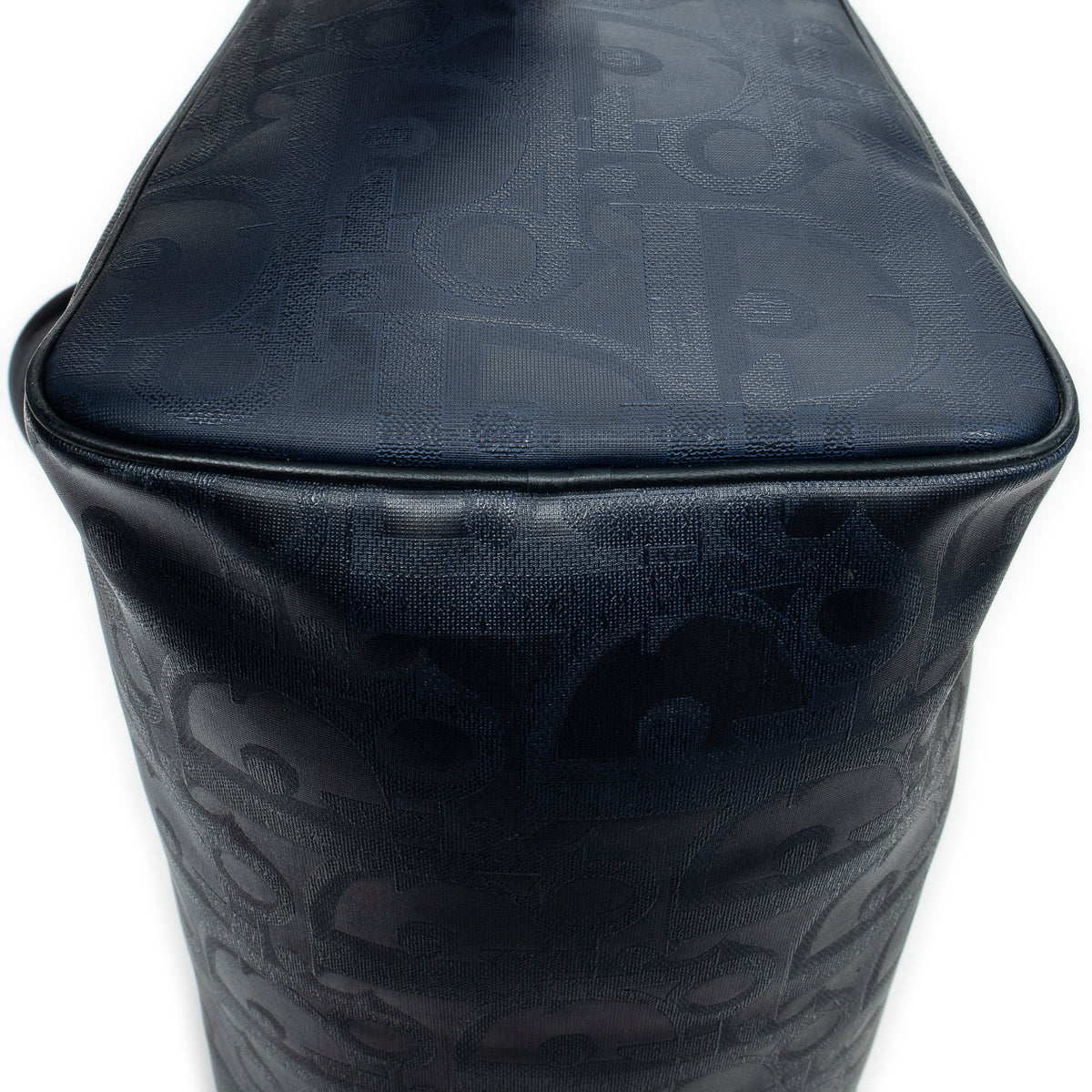 Travel Bag Vintage Medium Travel Boston Navy Maxi Diorissimo Coated Canvas