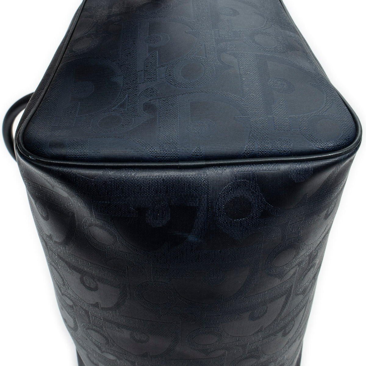 Travel Bag Vintage Medium Travel Boston Navy Maxi Diorissimo Coated Canvas