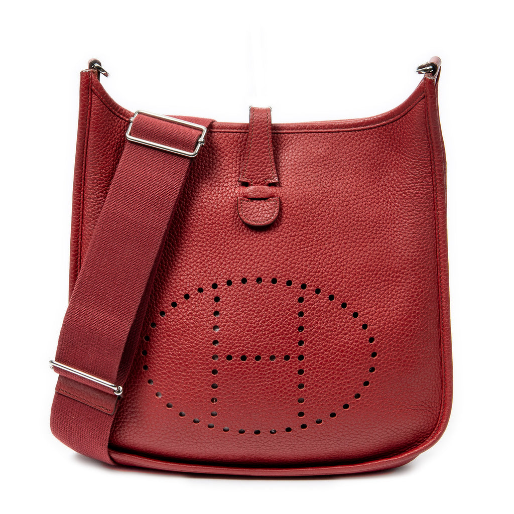 Shoulder Bag Evelyne III PM Red Clemence Leather