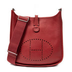 Shoulder Bag Evelyne III PM Red Clemence Leather