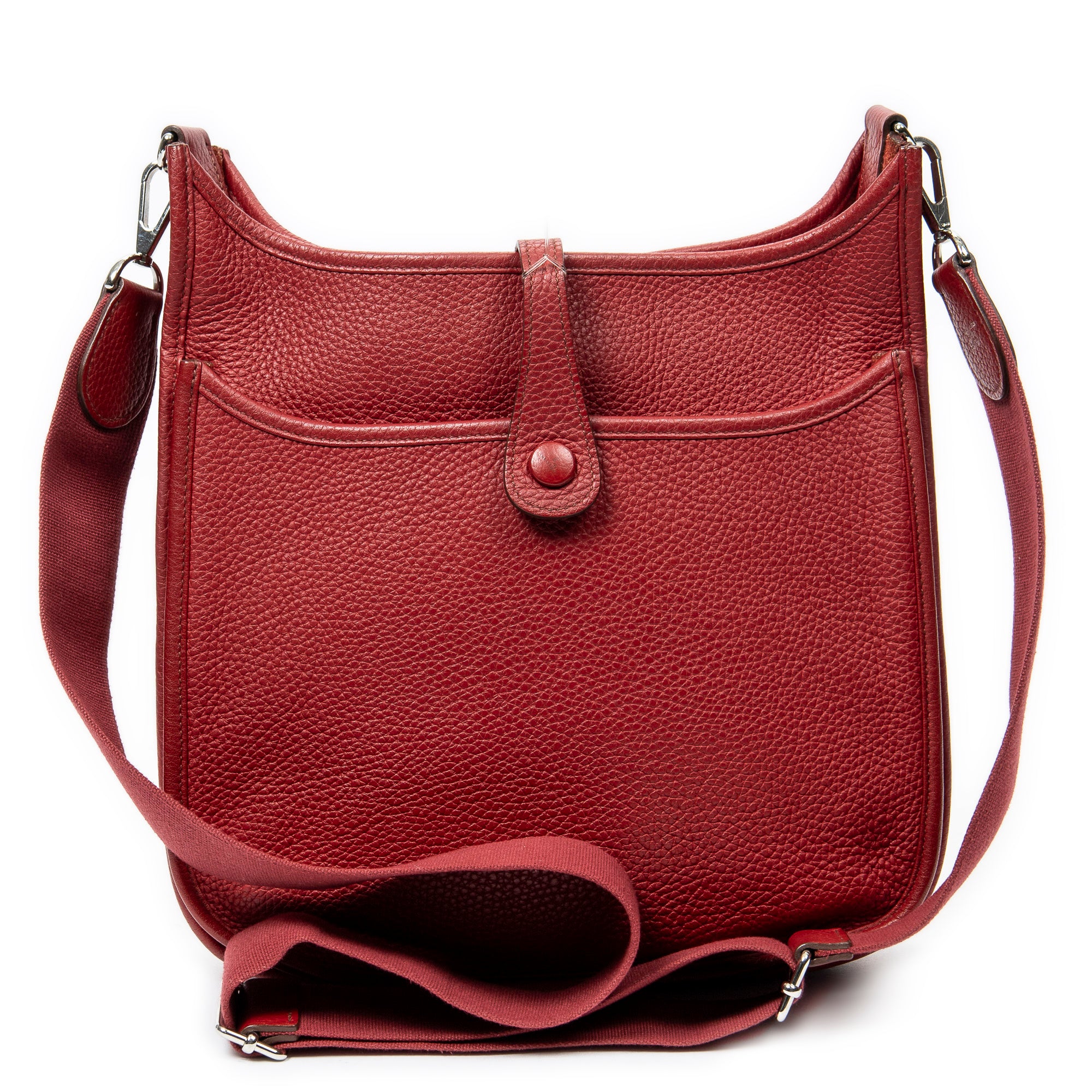 Shoulder Bag Evelyne III PM Red Clemence Leather