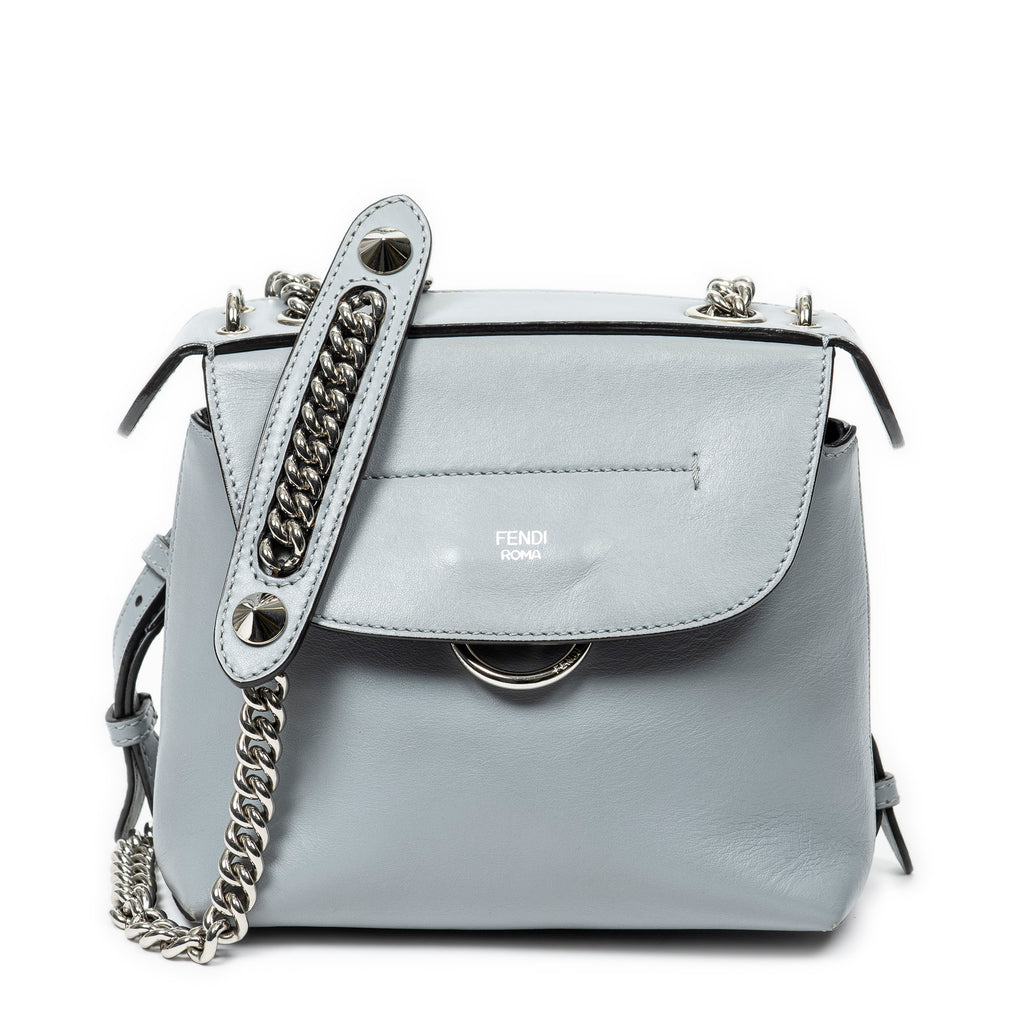 Backpack Mini Back to School Backpack Light Blue Calfskin Leather – BrandCo Paris