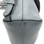 Backpack Mini Back to School Backpack Light Blue Calfskin Leather