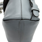 Backpack Mini Back to School Backpack Light Blue Calfskin Leather