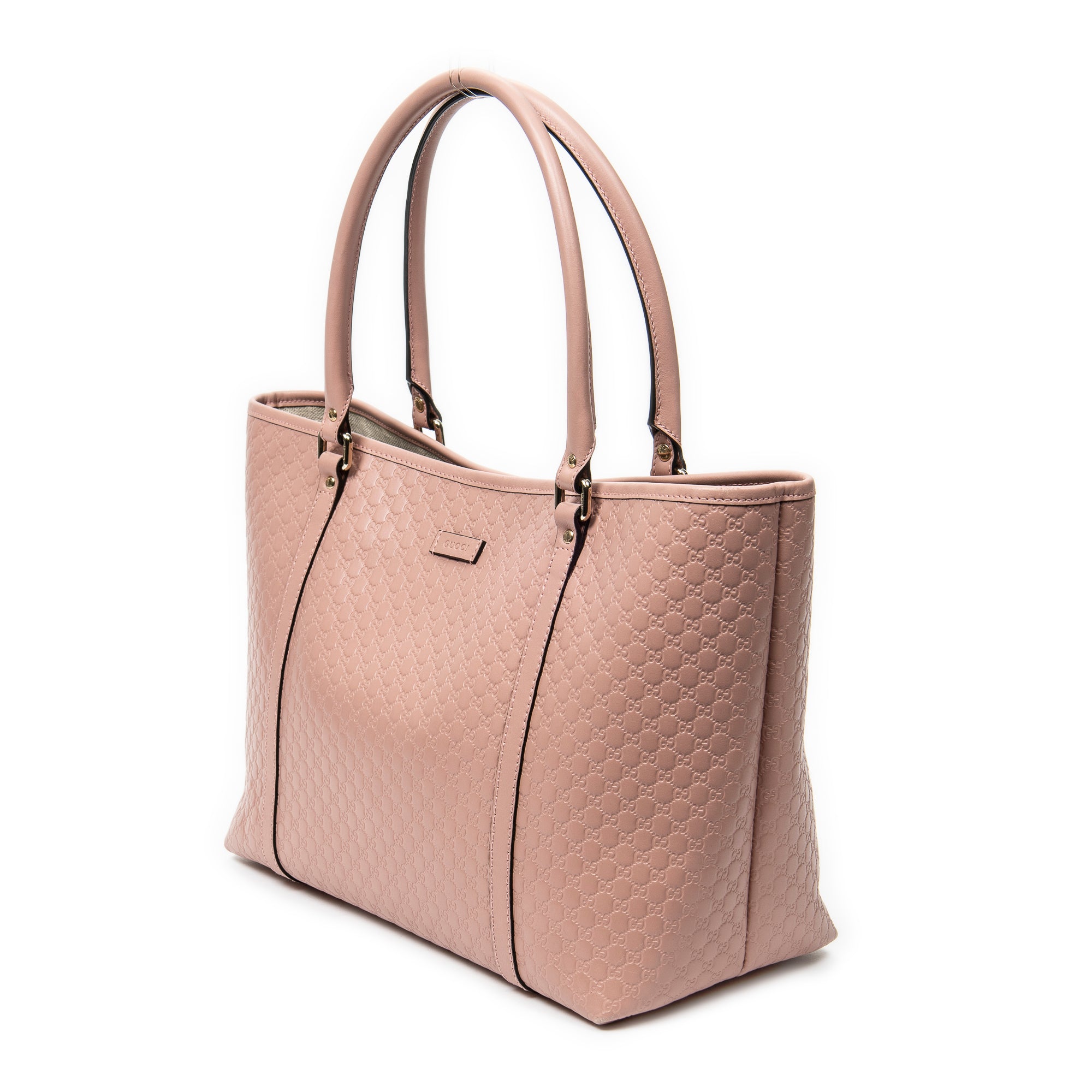 Shoulder Bag Medium Joy Tote Light Pink Microguccissima Leather