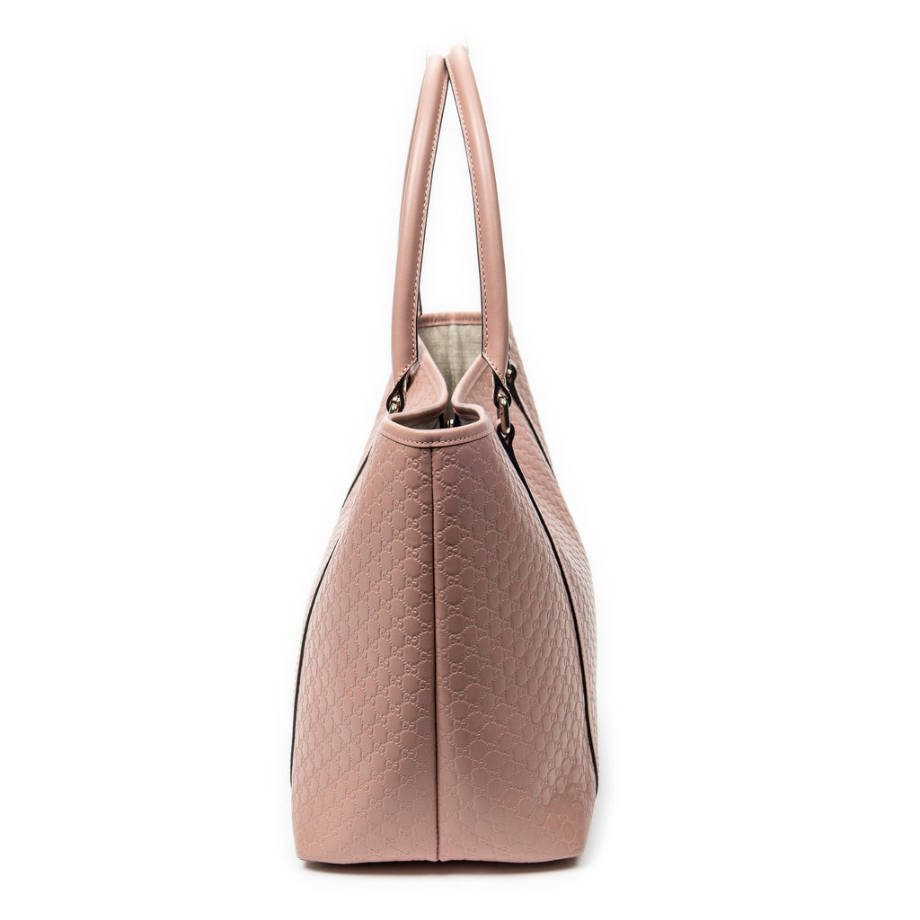 Shoulder Bag Medium Joy Tote Light Pink Microguccissima Leather