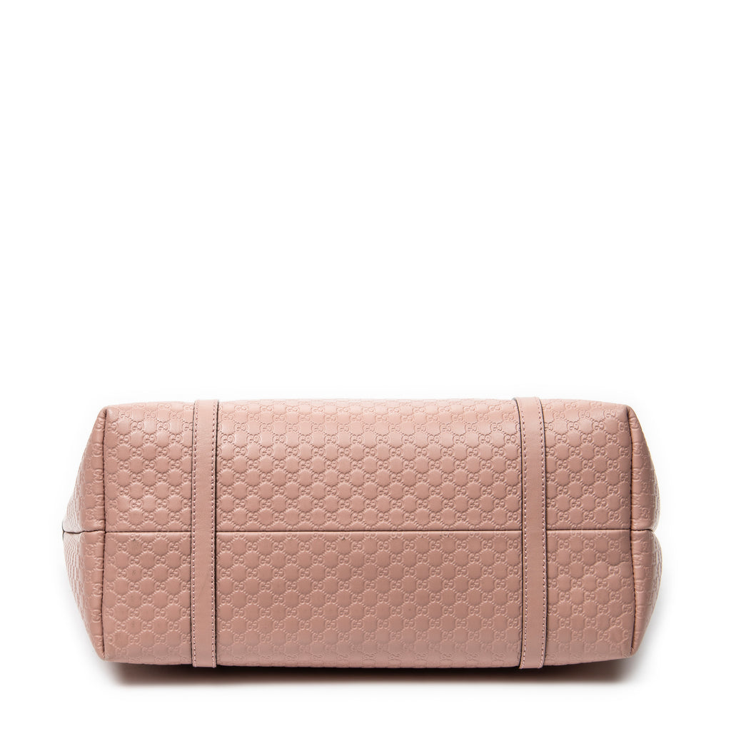 Shoulder Bag Medium Joy Tote Light Pink Microguccissima Leather