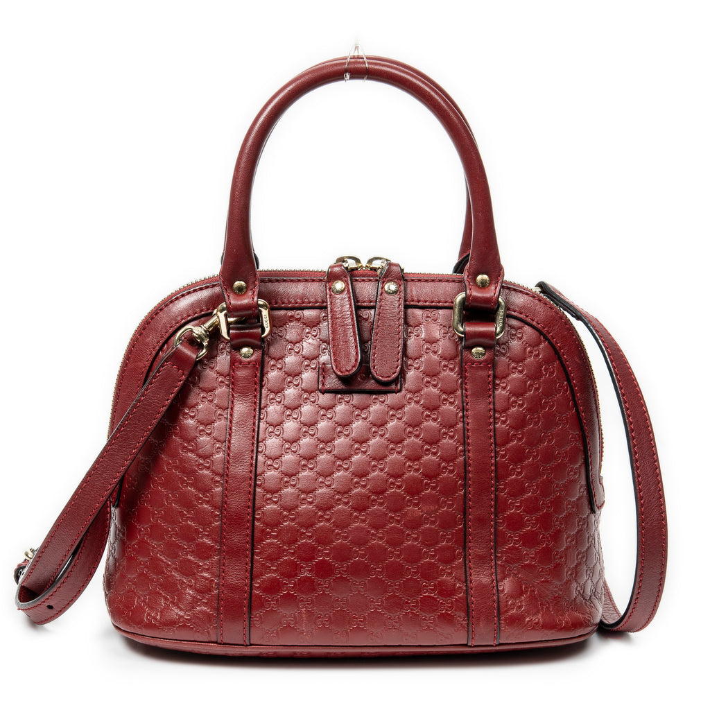 Gucci - Sac cabas mini dôme - Rouge foncé