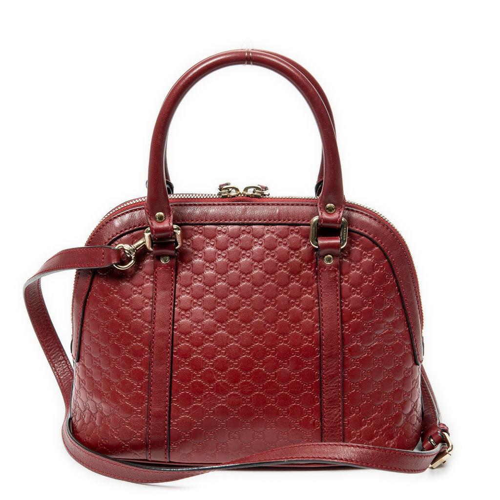 Gucci - Sac cabas mini dôme - Rouge foncé