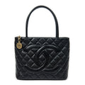 Shoulder Bag Timeless Medallion Tote Black Quilted Caviar Leather