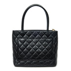 Shoulder Bag Timeless Medallion Tote Black Quilted Caviar Leather