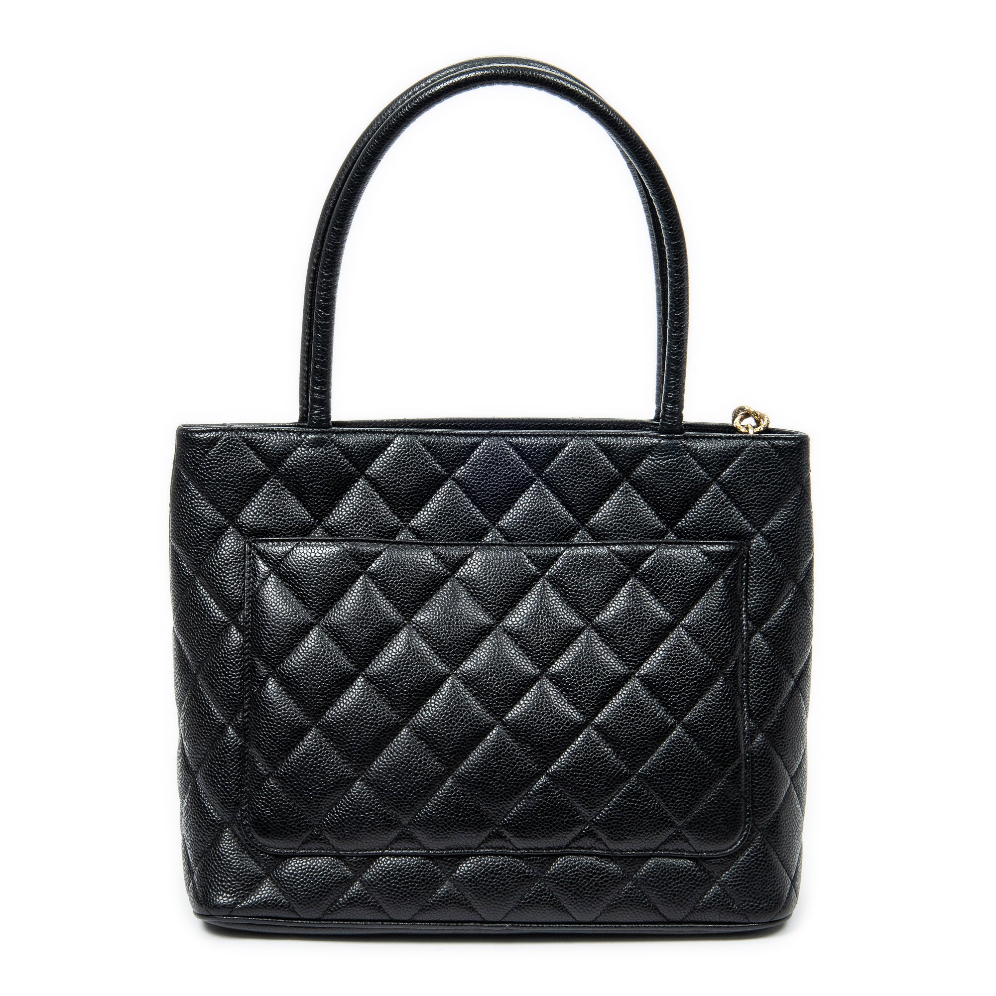 Shoulder Bag Timeless Medallion Tote Black Quilted Caviar Leather