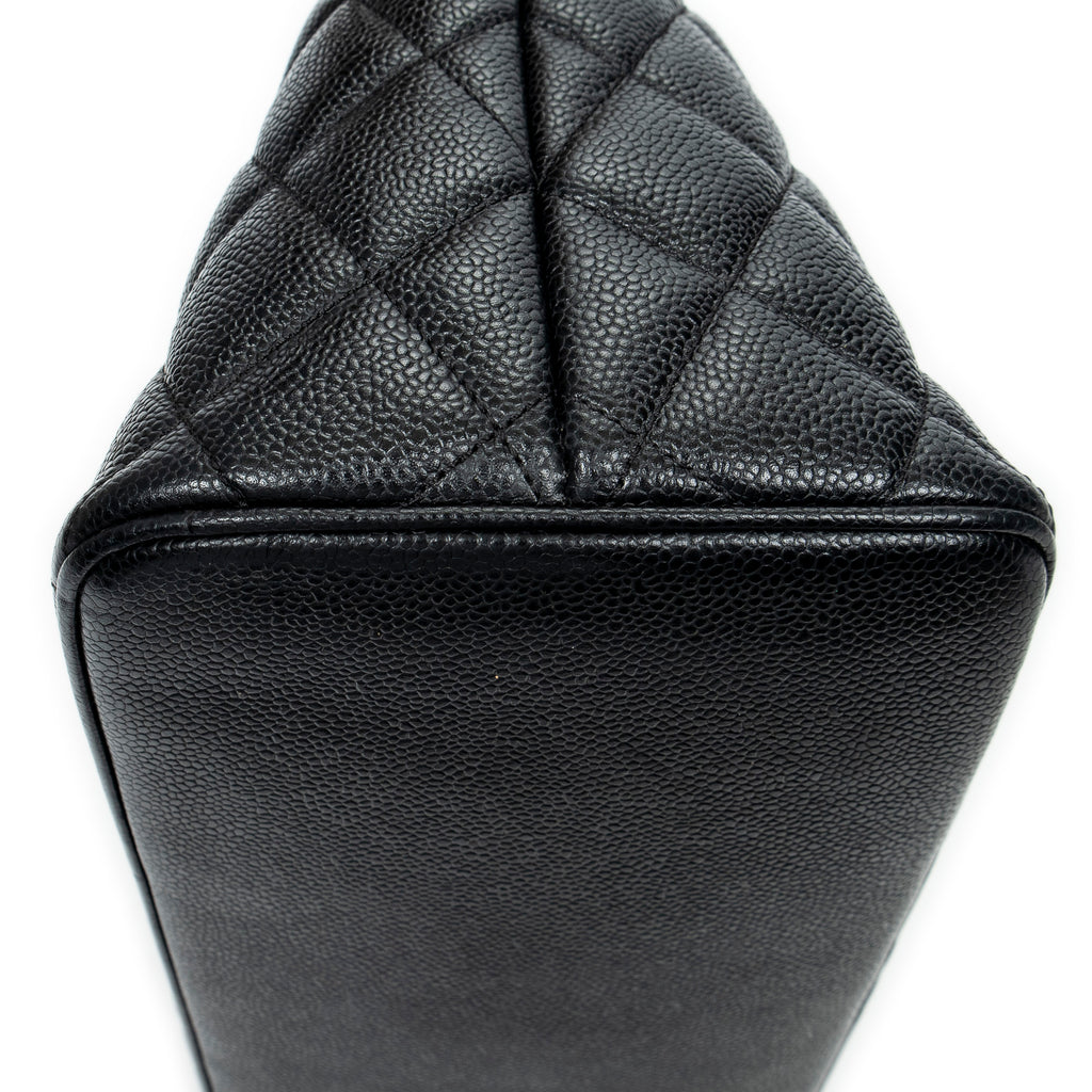 Shoulder Bag Timeless Medallion Tote Black Quilted Caviar Leather