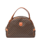 Handbag Dome Bowler Bag Brown Macadam Coated Canvas