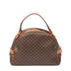 Handbag Dome Bowler Bag Brown Macadam Coated Canvas