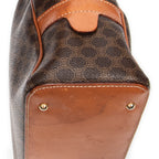 Handbag Dome Bowler Bag Brown Macadam Coated Canvas