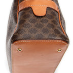 Handbag Dome Bowler Bag Brown Macadam Coated Canvas