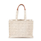 Shoulder Bag Large Triomphe Cabas Beige Canvas