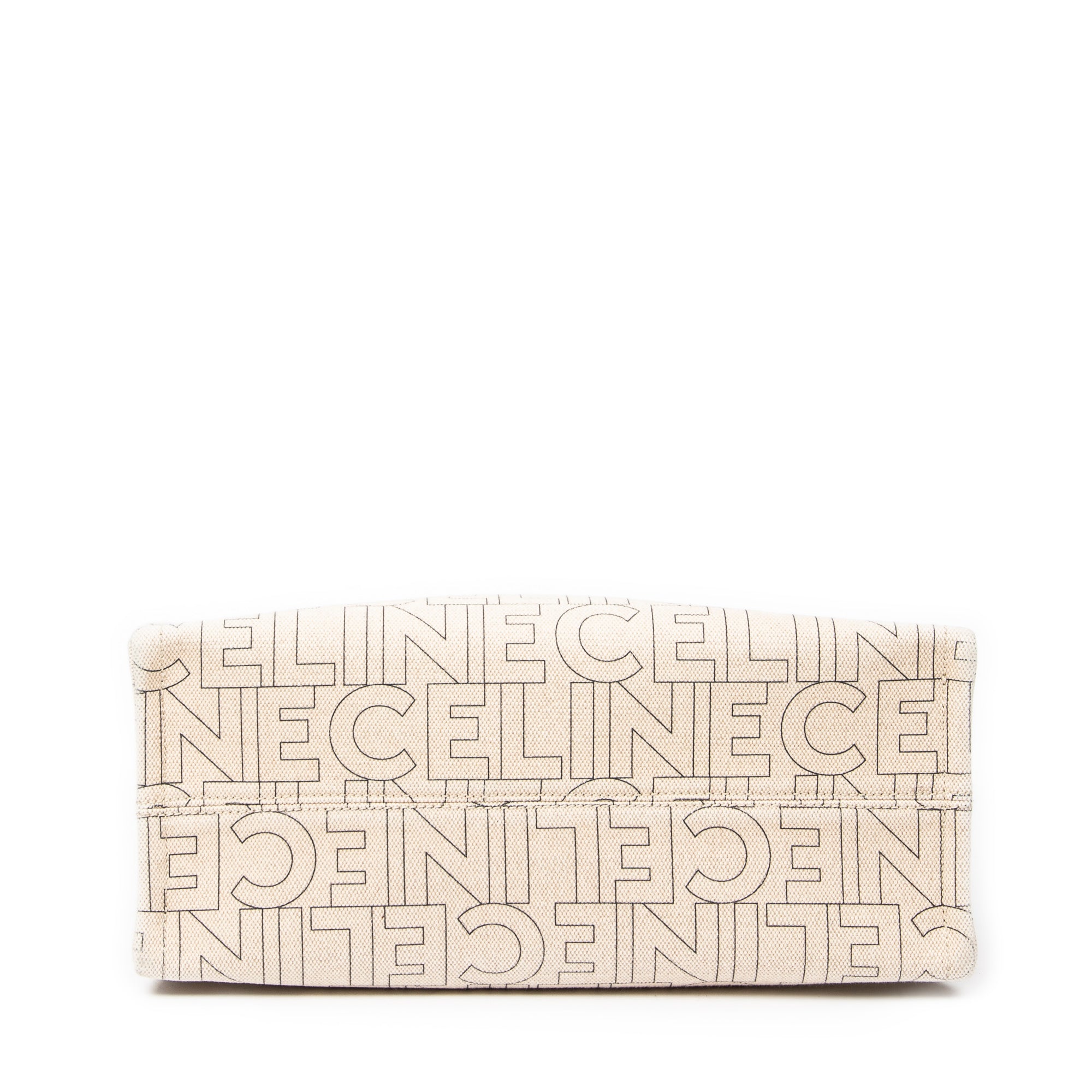 Shoulder Bag Large Triomphe Cabas Beige Canvas