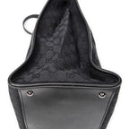 Shoulder Bag Vertical Tote Black Monogrammed Canvas