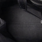 Shoulder Bag Vertical Tote Black Monogrammed Canvas