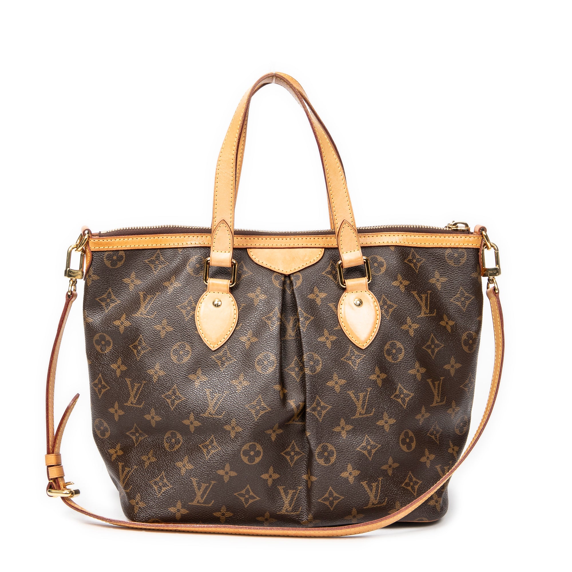 Shoulder Bag Palermo PM Brown Monogram Canvas