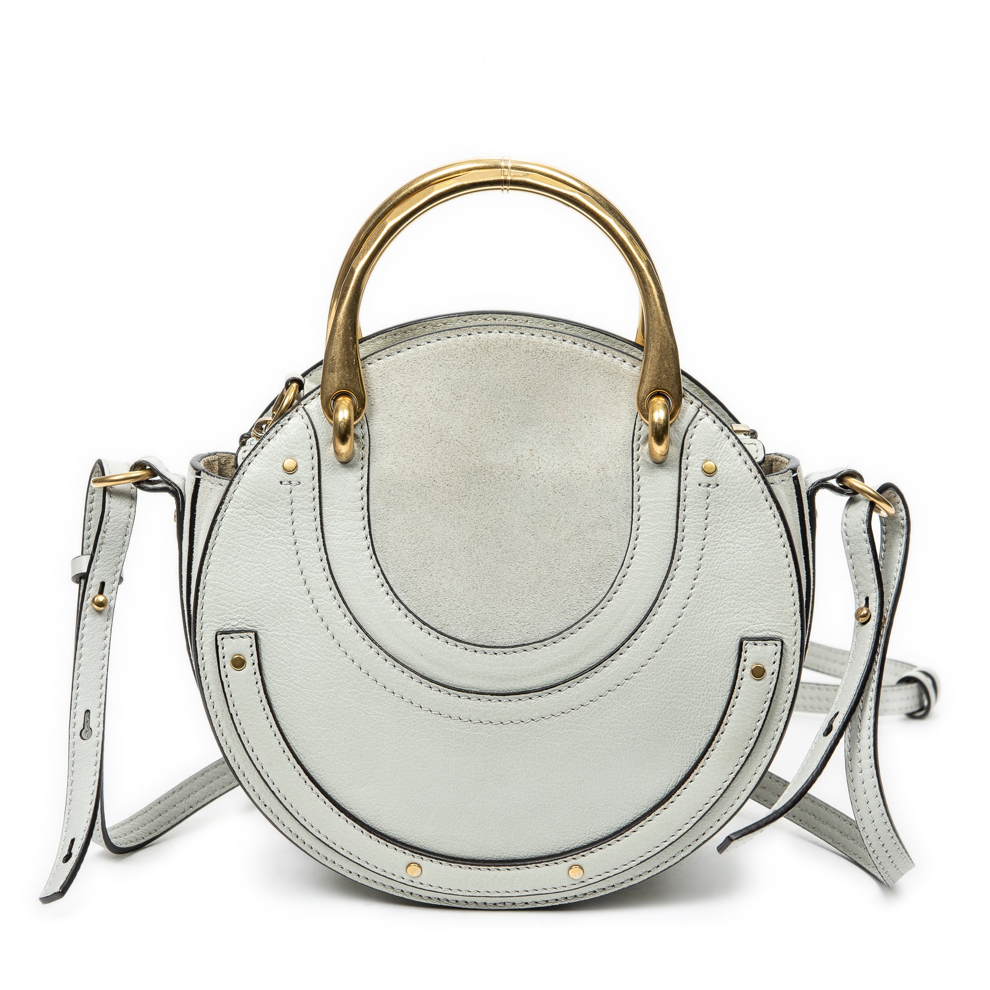 Shoulder Bag Small Pixie Crossbody Green Grained Leather
