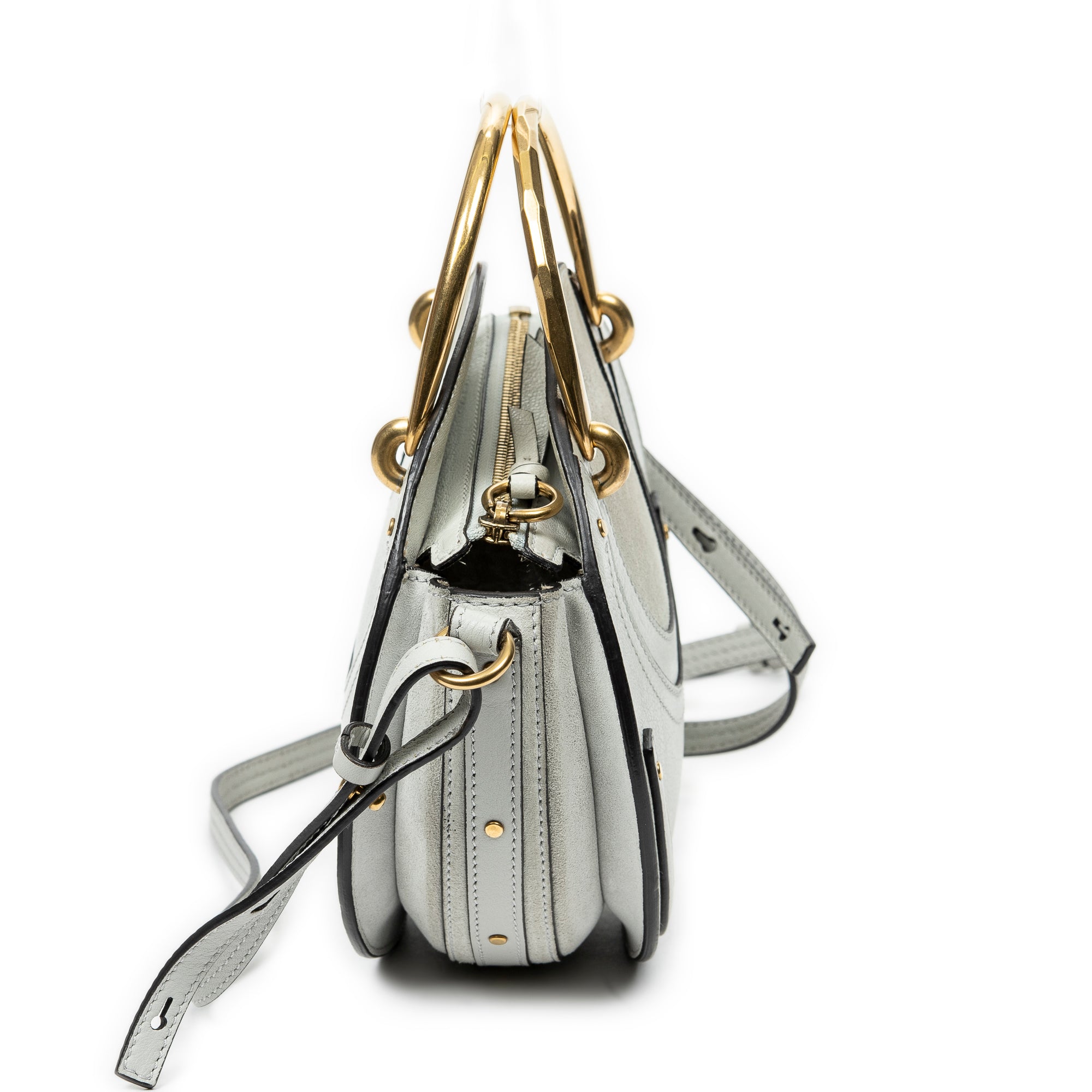 Shoulder Bag Small Pixie Crossbody Green Grained Leather