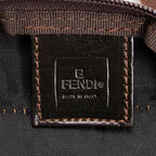 Shoulder Bag Foldable Tote Brown Zucca Canvas