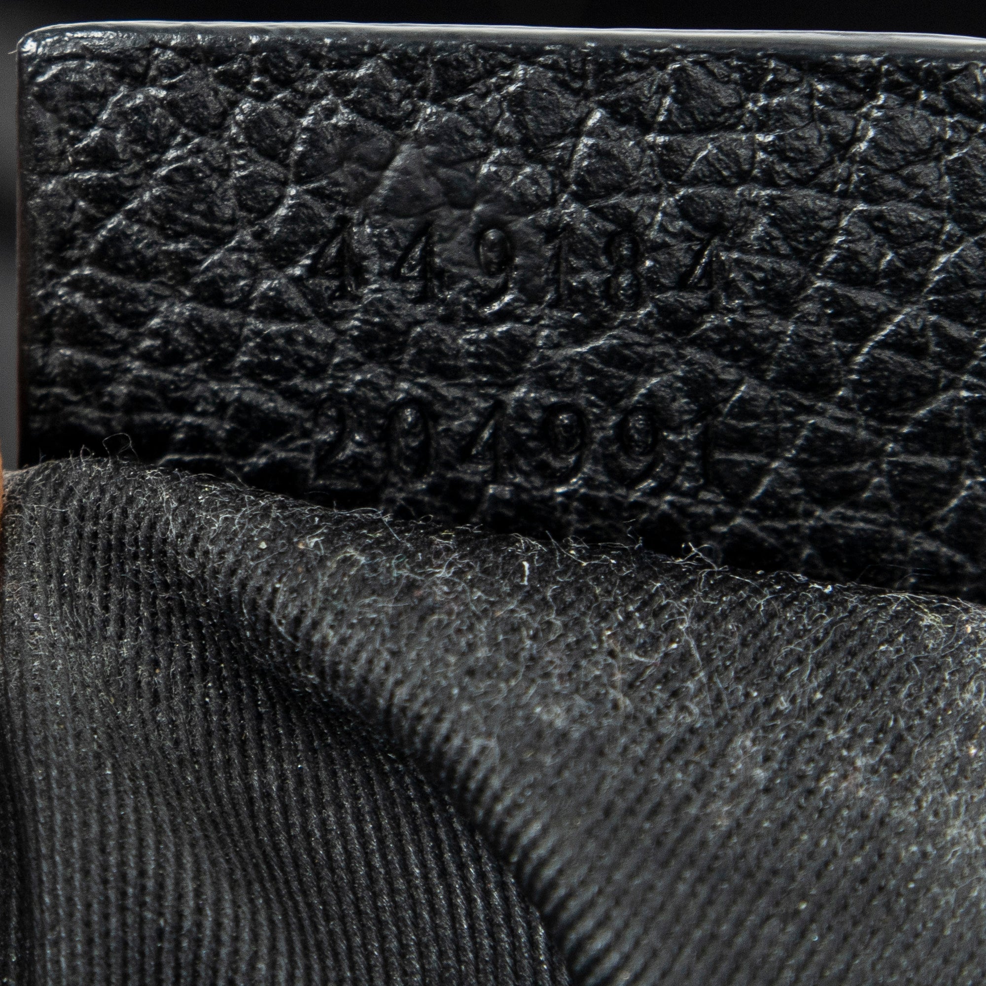 Shoulder Bag Zip Messenger Crossbody Black Monogrammed Nylon Canvas