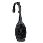 Shoulder Bag Square Zip Messenger Black Monogrammed Canvas