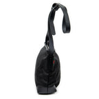 Shoulder Bag Square Zip Messenger Black Monogrammed Canvas