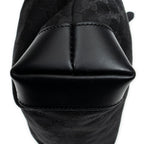 Shoulder Bag Square Zip Messenger Black Monogrammed Canvas