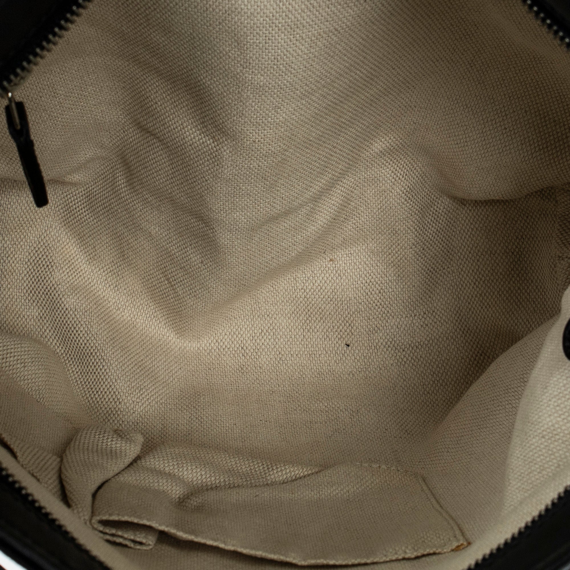 Shoulder Bag Square Zip Messenger Black Monogrammed Canvas