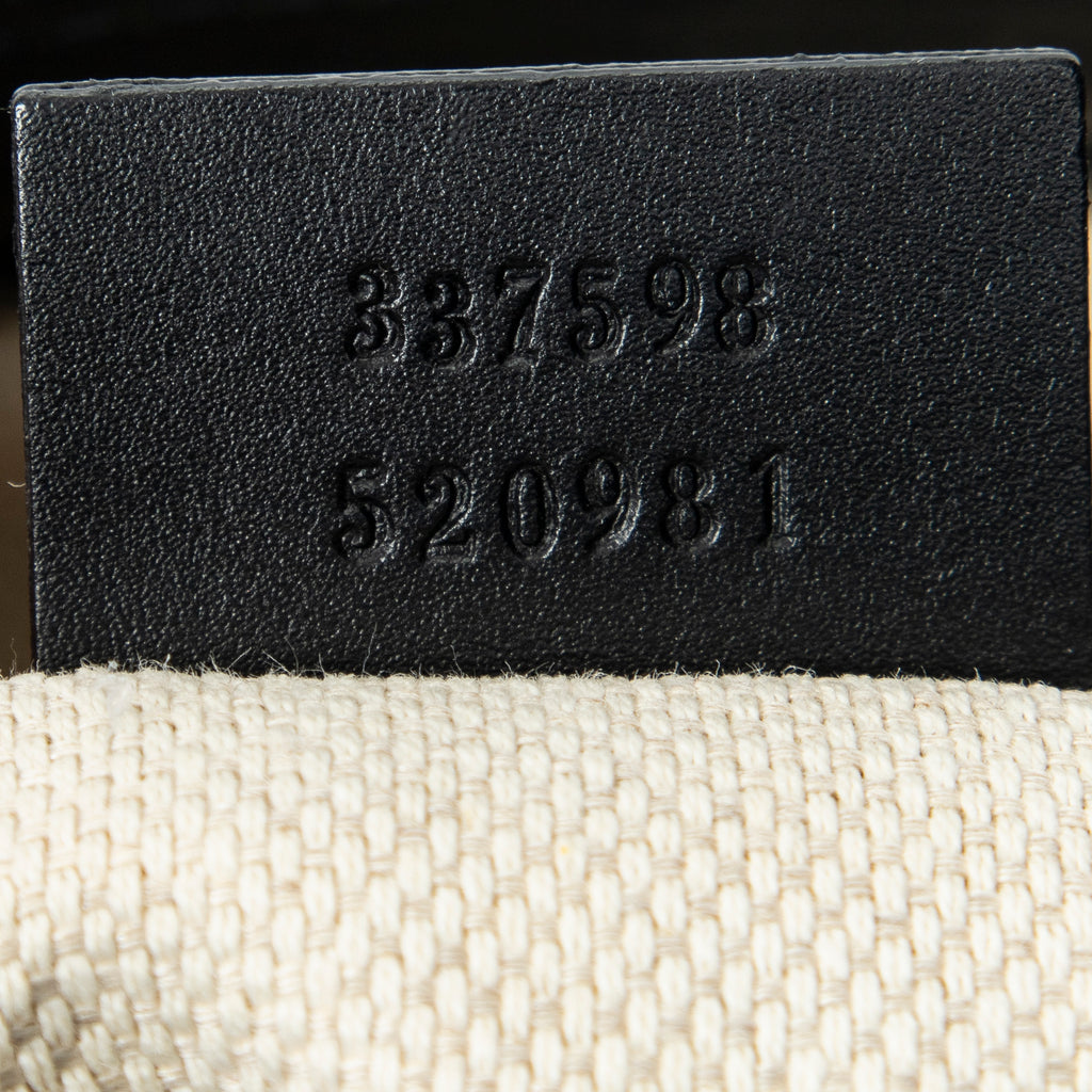 Shoulder Bag Square Zip Messenger Black Monogrammed Canvas