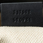 Shoulder Bag Square Zip Messenger Black Monogrammed Canvas