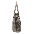 Bolso de Hombro Grande Cremallera Bolso de Compras Rosa Impronta Guccissima Lona Recubierta