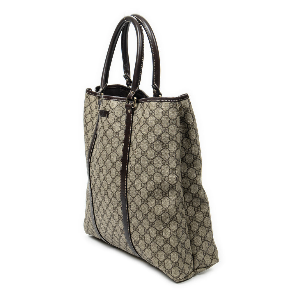 Shoulder Bag Vertical Joy Tote Beige Supreme Coated Canvas