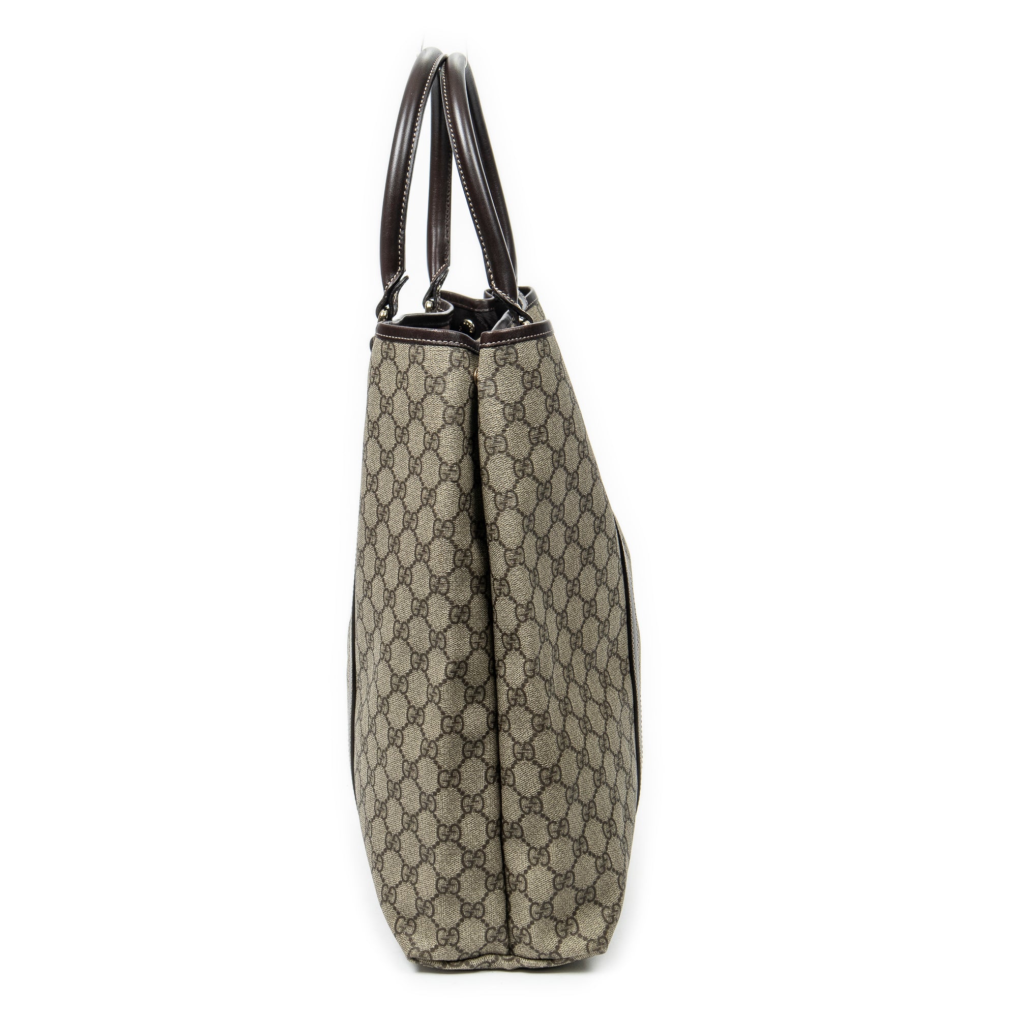 Shoulder Bag Vertical Joy Tote Beige Supreme Coated Canvas