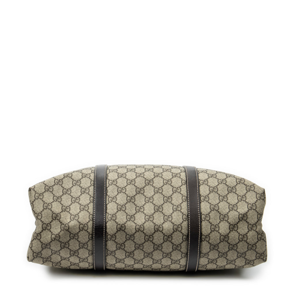 Shoulder Bag Vertical Joy Tote Beige Supreme Coated Canvas