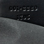 Shoulder Bag Double Pocket Hobo Black Monogrammed Canvas