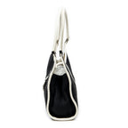Bolso de hombro pequeño Bardot de lona negra
